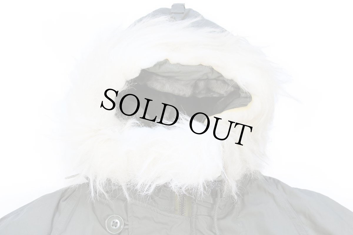 画像3: 70s 米軍 USAF N-3B ステンシル フライトジャケット セージグリーン M (3)