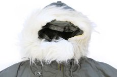 画像3: 70s 米軍 USAF N-3B ステンシル フライトジャケット セージグリーン M (3)