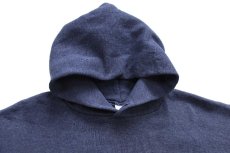 画像3: 00s メキシコ製 RUSSELLラッセル 無地 スウェットパーカー ネイビーグレー XL★フーディー ブランク (3)