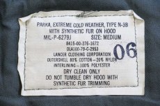 画像5: 70s 米軍 USAF N-3B ステンシル フライトジャケット セージグリーン M (5)