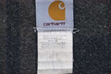 画像4: 00s USA製 carharttカーハート ブランケットライナー ナイロンダック デトロイトジャケット チャコールグレー XL (4)