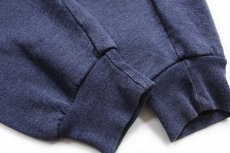 画像5: 00s メキシコ製 RUSSELLラッセル 無地 スウェットパーカー ネイビーグレー XL★フーディー ブランク (5)