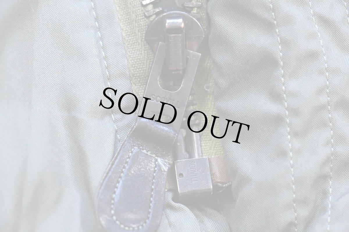 画像7: 70s 米軍 USAF N-3B ステンシル フライトジャケット セージグリーン M (7)