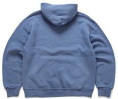 画像2: 90s メキシコ製 RUSSELLラッセル 無地 スウェットパーカー ブルーグレー M★フーディー ブランク (2)