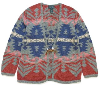 レア‼　ラルフローレン　ネイティブ柄　ウール毛布 90s LAUREN ラルフローレン ネイティブ柄 ウール ブランケット