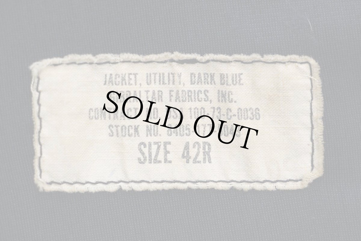 画像4: 70s 米軍 U.S.NAVY サブマリン ユーティリティジャケット 濃紺 42R (4)