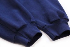 画像5: 00s メキシコ製 RUSSELLラッセル 無地 スウェットパーカー 紺 L★N フーディー ブランク (5)