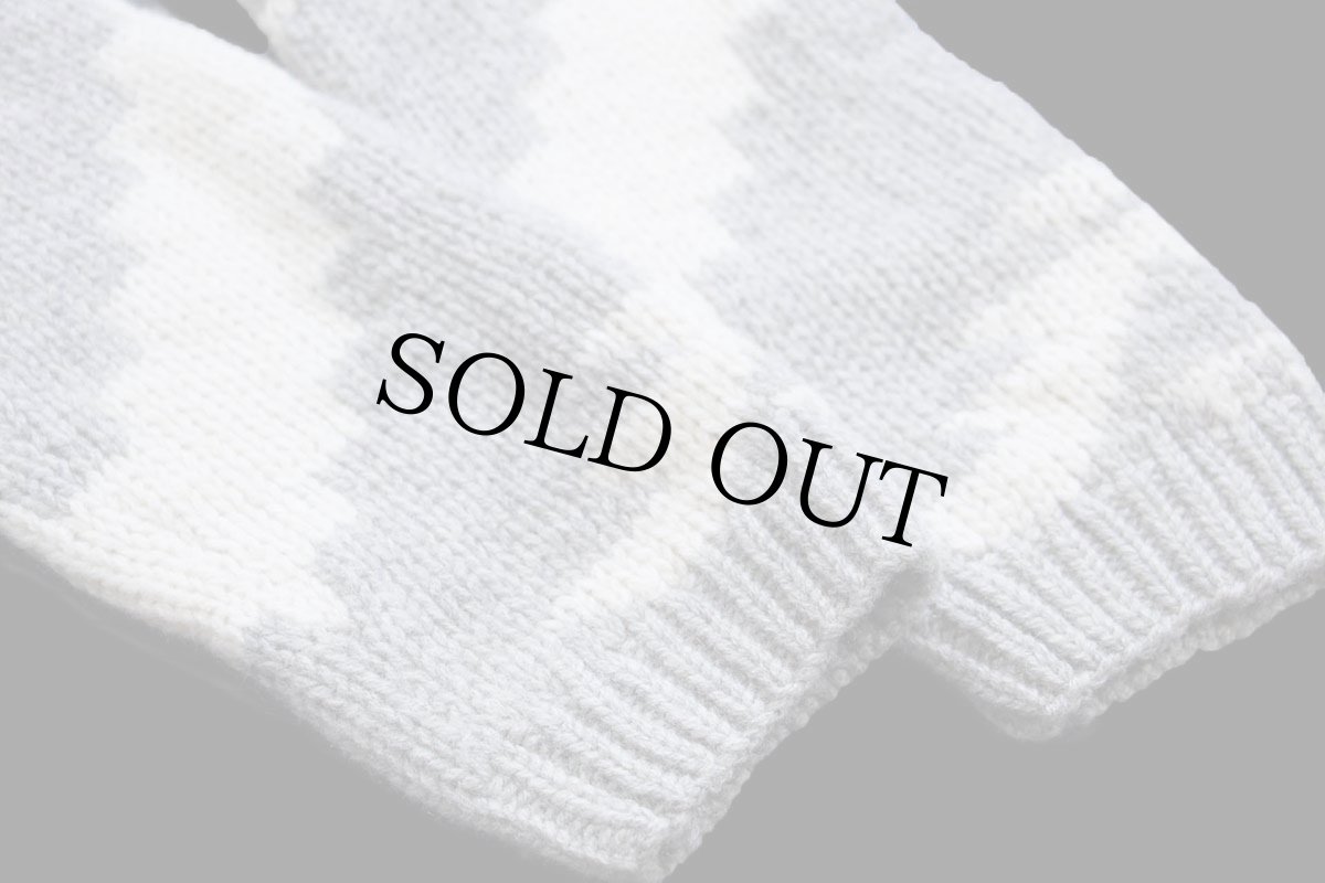 画像6: LAUREN ラルフローレン ネイティブ柄 ショールカラー ラムウール ハンドニット ガウン S/M★カーディガン (6)