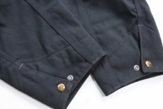 画像6: 00s USA製 carharttカーハート ブランケットライナー ナイロンダック デトロイトジャケット チャコールグレー XL (6)