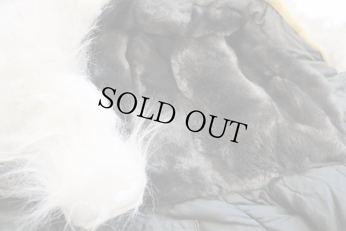 画像4: 70s 米軍 USAF N-3B ステンシル フライトジャケット セージグリーン M (4)