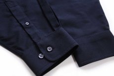 画像6: L.L.Bean Canonキャノン ロゴ刺繍 ボタンダウン オックスフォード コットンシャツ 黒 L-R (6)