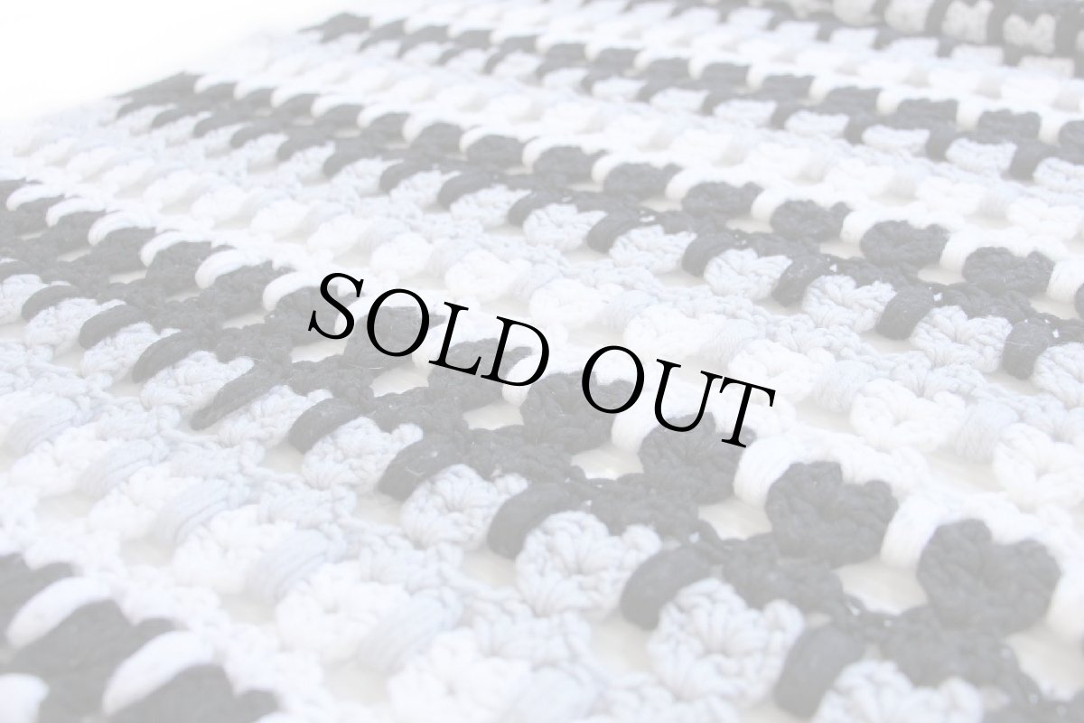 画像4: ハンドメイド ブランケット★N カギ編み (4)