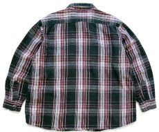 画像2: 00s FIVE BROTHERファイブブラザー チェック コットン フランネルシャツ 2XL★特大 (2)