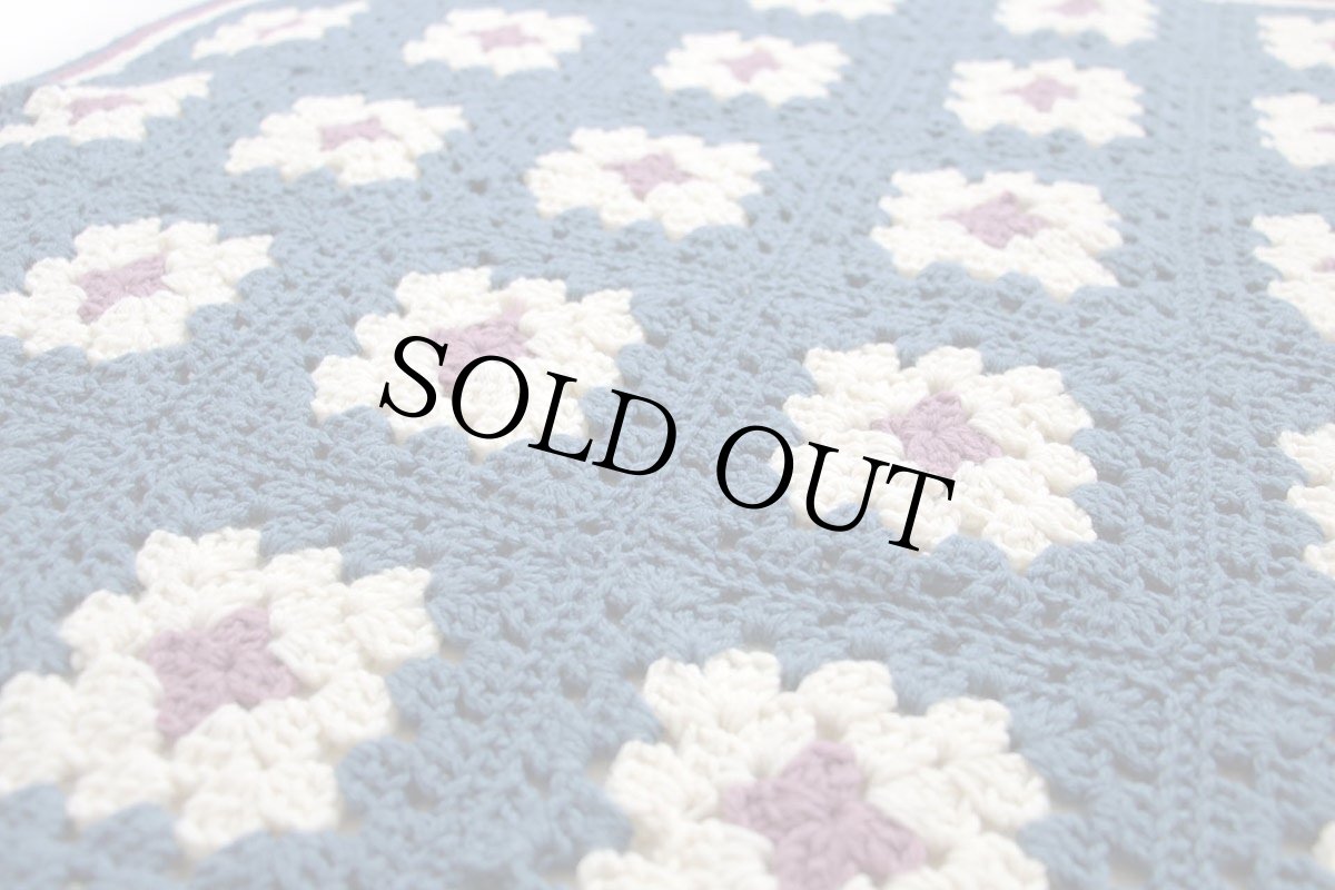 画像3: スクエア モチーフ ニット グラニー ブランケット★L カギ編み (3)