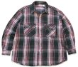 レア【FIVE BROTHER】USA製 チェック フランネルシャツ XL 00s FIVE BROTHERファイブブラザー チェック コットン フランネル