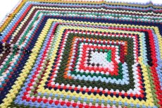 画像1: スクエア ニット グラニー ブランケット★O カギ編み (1)