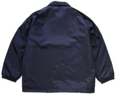 画像2: 80s USA製 SPORTSMASTER 無地 ボアライナー ナイロン コーチジャケット 黒 XL (2)