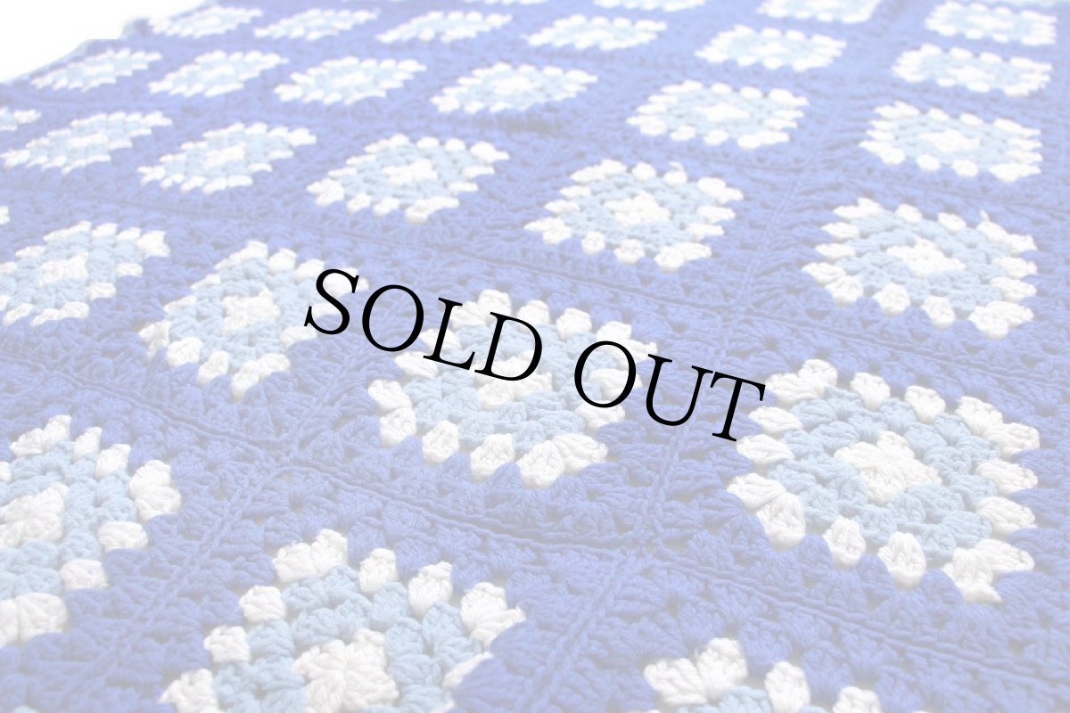 画像3: スクエア モチーフ ニット グラニー ブランケット★P カギ編み (3)