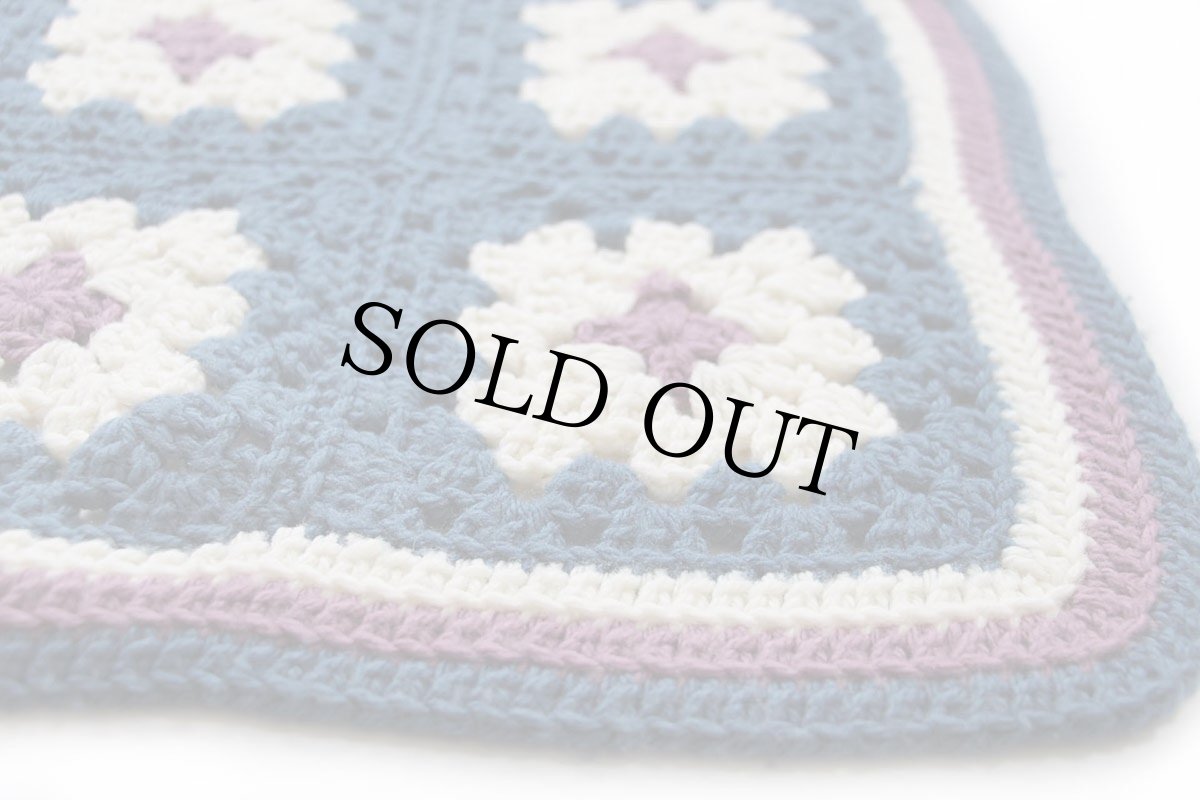 画像4: スクエア モチーフ ニット グラニー ブランケット★L カギ編み (4)