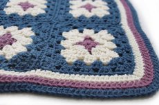 画像4: スクエア モチーフ ニット グラニー ブランケット★L カギ編み (4)