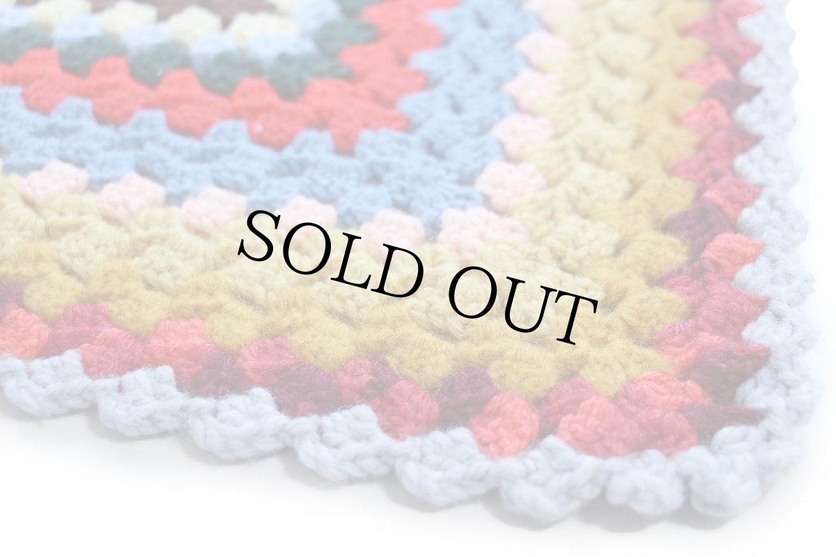 画像4: スクエア ニット グラニー ブランケット★O カギ編み (4)