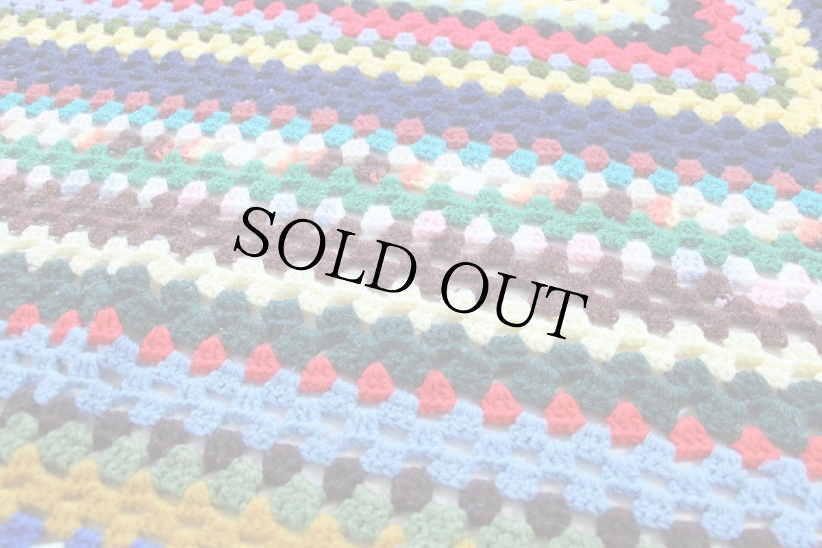 画像3: スクエア ニット グラニー ブランケット★O カギ編み (3)