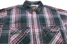 画像3: 00s FIVE BROTHERファイブブラザー チェック コットン フランネルシャツ 2XL★特大 (3)