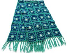 画像2: スクエア モチーフ ニット グラニー ブランケット★K カギ編み (2)