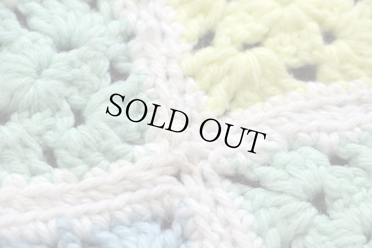 画像5: スクエア モチーフ ニット グラニー ブランケット★M カギ編み (5)