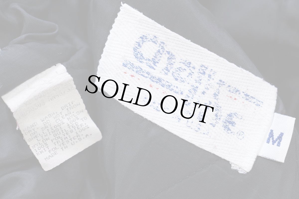 画像5: 90s USA製 Chalk Line NBA LOS ANGELES LAKERS レイカーズ パッチ付き キルティングライナー ナイロンパーカー 黒 M (5)