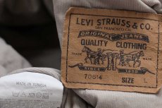 画像4: 90s Levi'sリーバイス 70614 コットンライナー ブラック デニムジャケット 4ポケット フェード L★ユーロ (4)