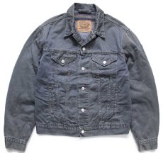 画像1: 90s イタリア製 Levi'sリーバイス 71550 ブランケットライナー コットンツイルジャケット 4ポケット チャコール L★ユーロ (1)