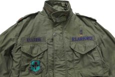 画像3: 80s 米軍 U.S.AIR FORCE パッチ付き M-65 フィールドジャケット オリーブグリーン M-R★ALPHAアルファ (3)