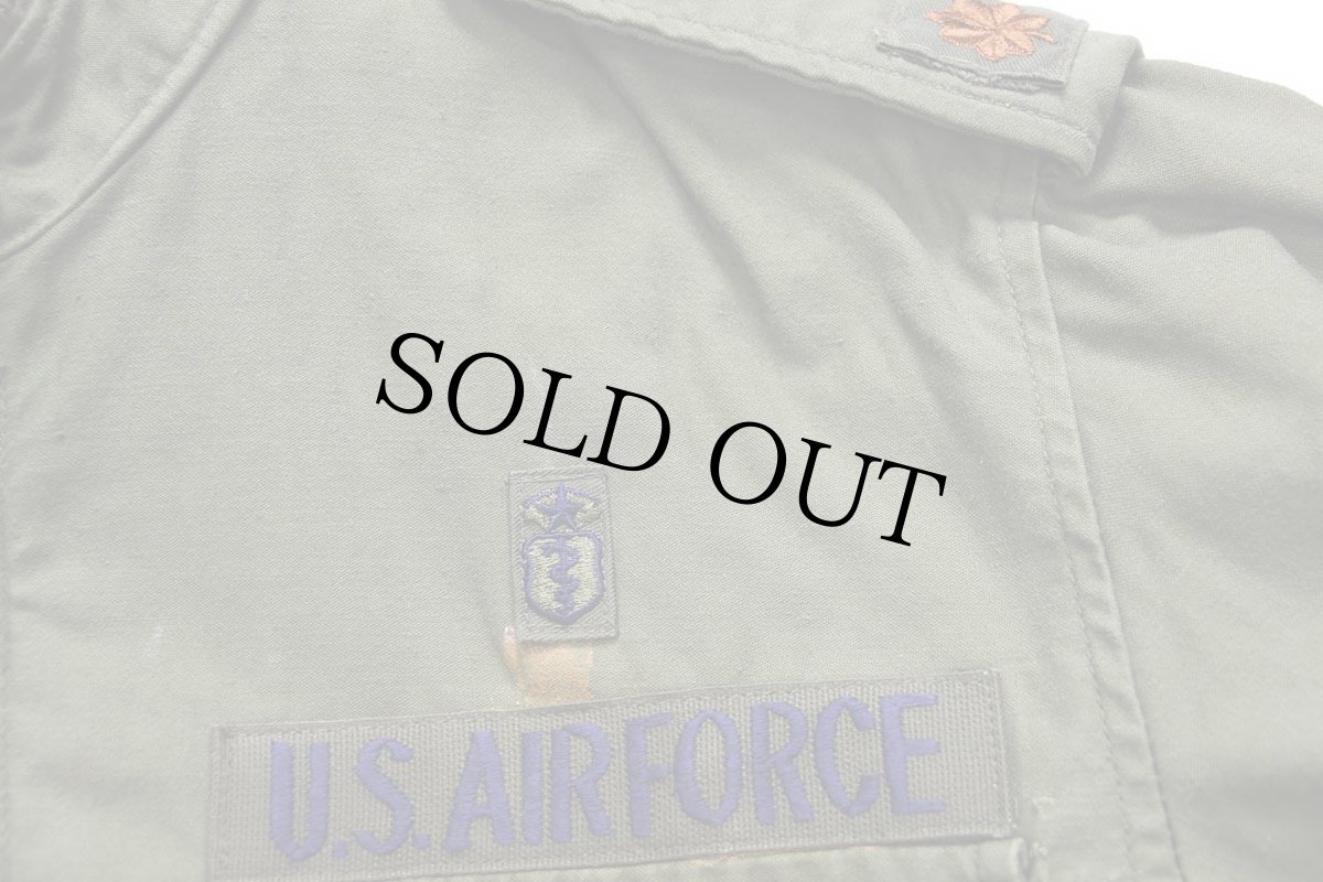 画像7: 80s 米軍 U.S.AIR FORCE パッチ付き M-65 フィールドジャケット オリーブグリーン M-R★ALPHAアルファ (7)