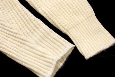 画像6: 70s USA製 FORGE Munsingwear 無地 タートルネック アクリルニット セーター クリーム M (6)