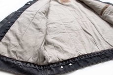 画像5: 90s Levi'sリーバイス 70614 コットンライナー ブラック デニムジャケット 4ポケット フェード L★ユーロ (5)