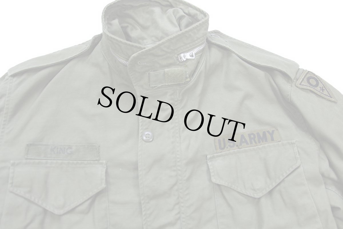 画像3: 60s 米軍 U.S.ARMY パッチ付き M-65 フィールドジャケット 2nd オリーブグリーン S-M (3)