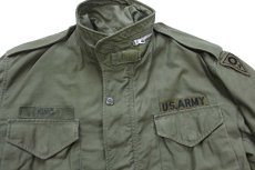 画像3: 60s 米軍 U.S.ARMY パッチ付き M-65 フィールドジャケット 2nd オリーブグリーン S-M (3)