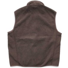 画像2: 00s メキシコ製 patagoniaパタゴニア TOYOTA TRUCKS トヨタ 刺繍 シンチラ フリースベスト 焦げ茶 XL (2)