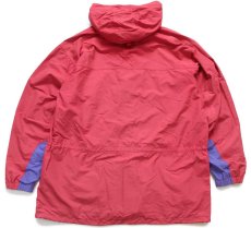 画像2: 90s patagoniaパタゴニア Storm Jacket ストームジャケット ナイロンパーカー 濃ピンク×薄青紫 XL (2)