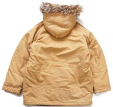 画像2: USA製 SPIEWAK N-3B リアルファー キルティングライナー ダック地 フライトジャケット 薄茶 40 (2)