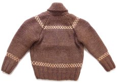 画像2: 60s ウール ハンドニット カウチンセーター キッズ (2)