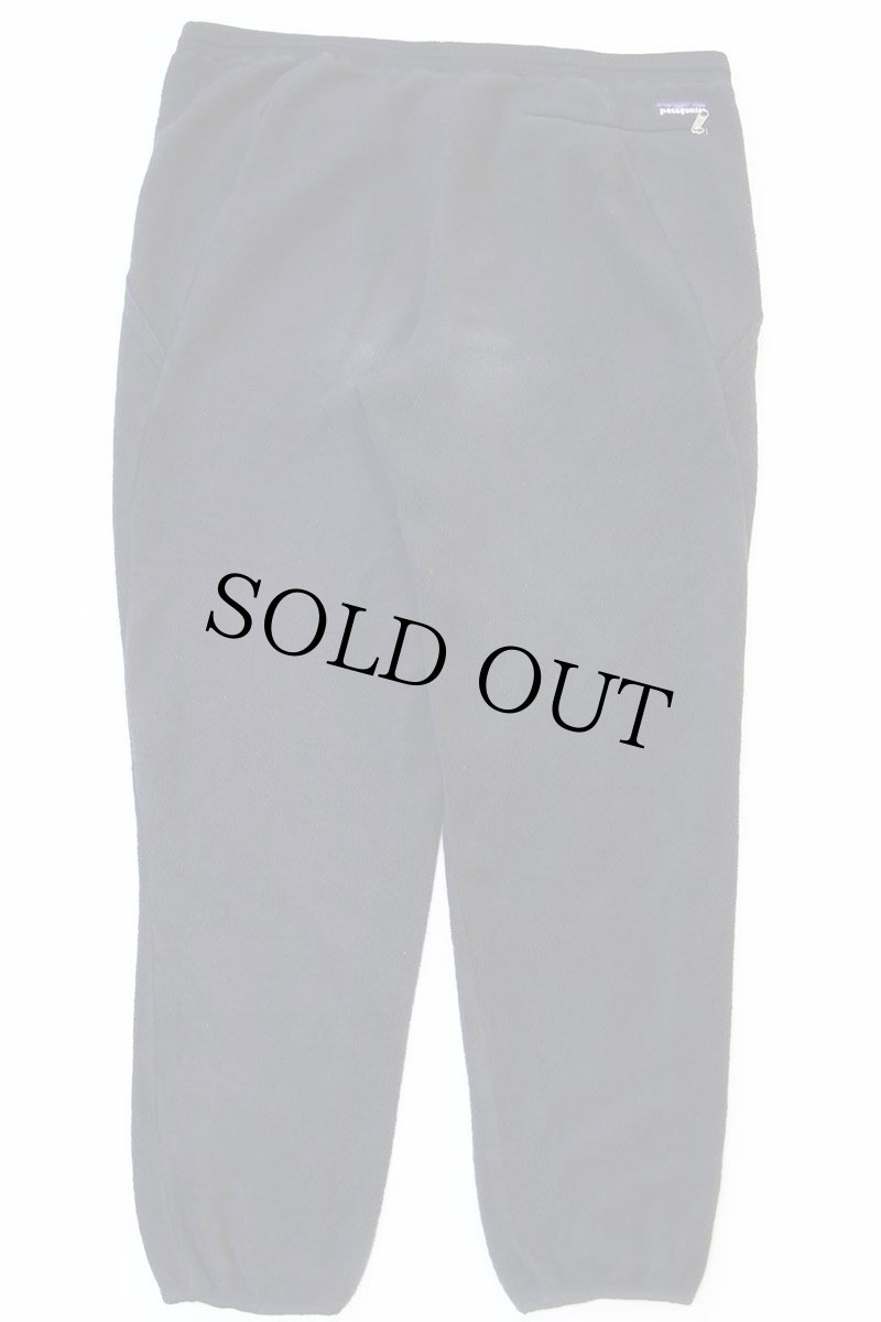 画像3: 90s ポルトガル製 patagoniaパタゴニア フリースパンツ 黒 M★雪なしタグ (3)