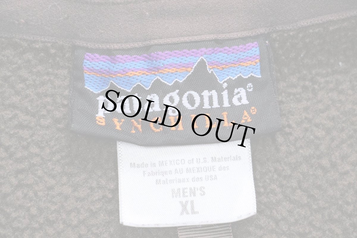 画像5: 00s メキシコ製 patagoniaパタゴニア TOYOTA TRUCKS トヨタ 刺繍 シンチラ フリースベスト 焦げ茶 XL (5)