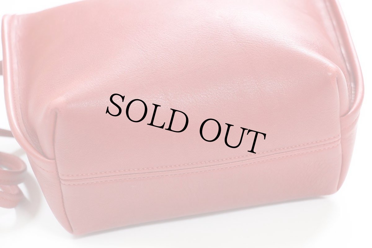 画像4: USA製 COACH オールド コーチ レザー ショルダーバッグ レッド★330 ポーチ (4)