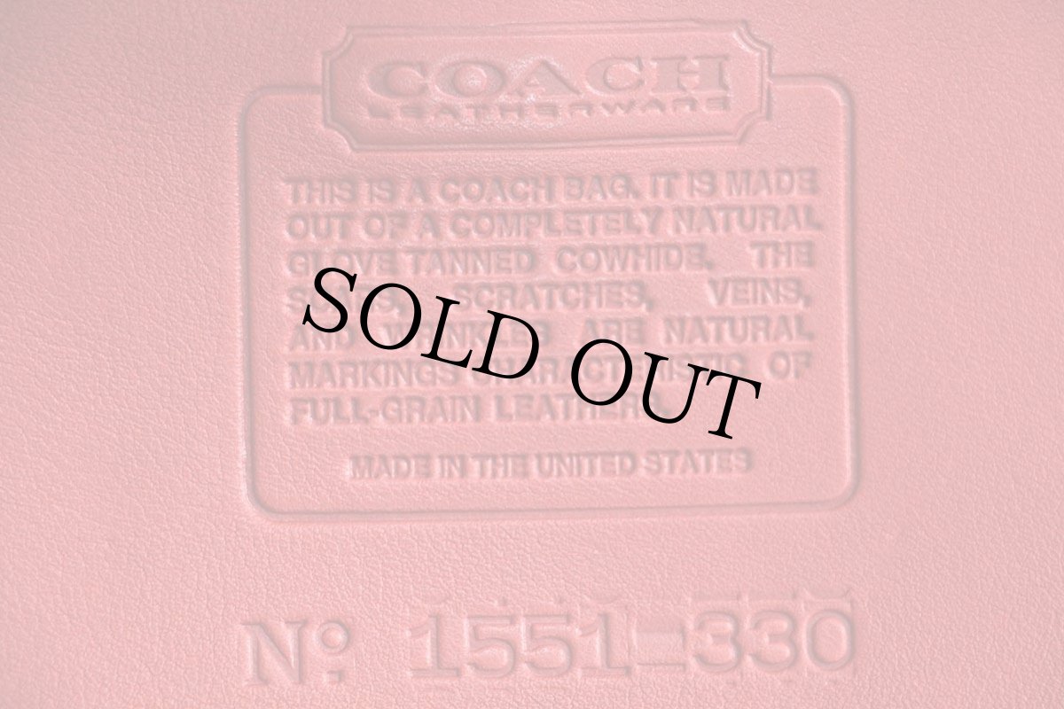 画像5: USA製 COACH オールド コーチ レザー ショルダーバッグ レッド★330 ポーチ (5)