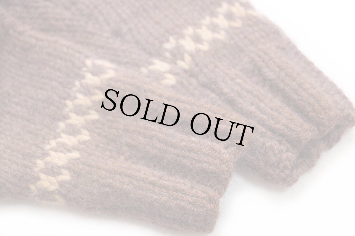 画像6: 60s ウール ハンドニット カウチンセーター キッズ (6)