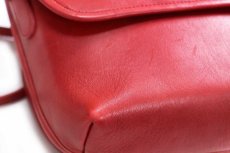 画像9: USA製 COACH オールド コーチ レザー ショルダーバッグ レッド★330 ポーチ (9)