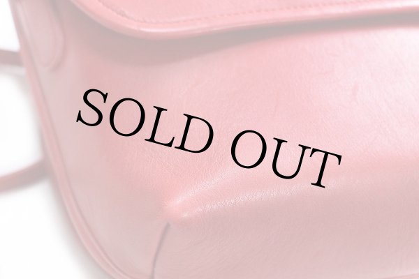 USA製 COACH オールド コーチ レザー ショルダーバッグ レッド☆330