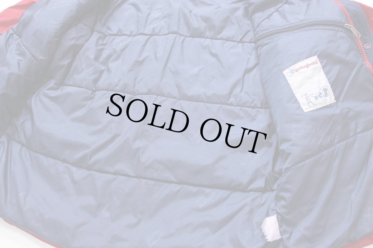 画像6: 90s patagoniaパタゴニア フード付き 中綿入り ナイロンジャケット 赤 KIDS'12 (6)